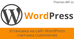 Установка на сайт WordPress счетчика Liveinternet