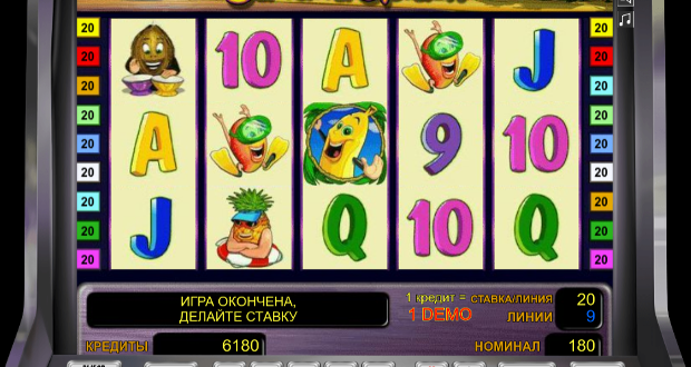 Играйте в автомат Banana Splash и получайте призы и бонусы в казино Вулкан Гранд