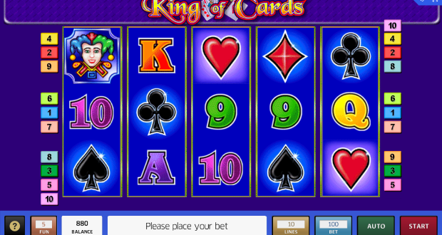 Игровой автомат King of Cards - внушительные выигрыши на официальный сайт Вулкан Старс