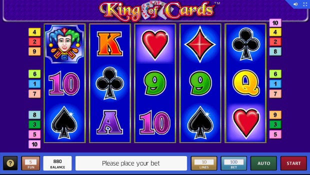 Игровой автомат King of Cards - внушительные выигрыши на официальный сайт Вулкан Старс
