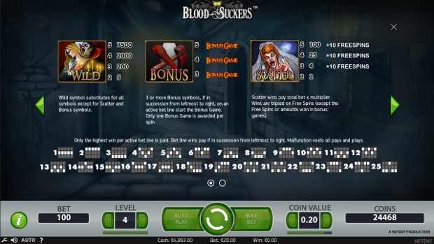 Игровой автомат Blood Suckers - выиграй в слоте часто в онлайн казино GMSDeluxe