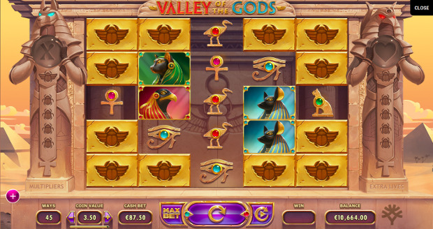 Игровой слот Valley of The Gods - играй в самые щедрые онлайн автоматы от Yggdrasil
