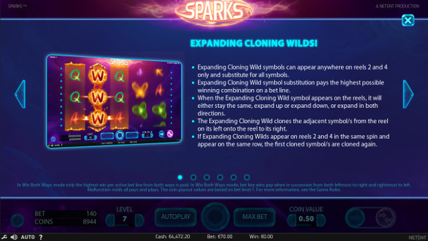 Игровой автомат Sparks - в самые щедрые слоты от NetEnt играй в Эльдорадо казино