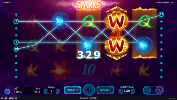 Игровой автомат Sparks - в самые щедрые слоты от NetEnt играй в Эльдорадо казино