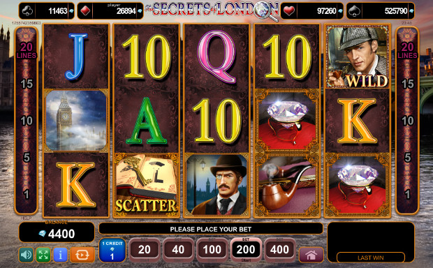 Игровой автомат The Secrets of London - на официальный сайт казино Азино 777 выиграй каждый день