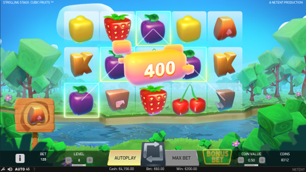 Игровой автомат Strolling Staxx Cubic Fruits - играть бесплатно, регистрация не нужна