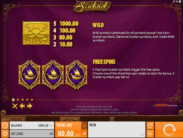 Игровой автомат Sindbad - в казино Вулкан по крупному выиграй