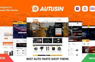 Autusin v2.2.1 NULLED - магазин автозапчастей и автомобильных аксессуаров Elementor WooCommerce WordPress