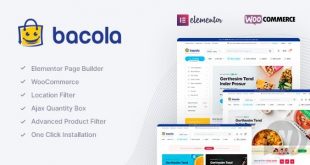 Bacola v1.1.1 NULLED - тема для продуктового магазина WordPress