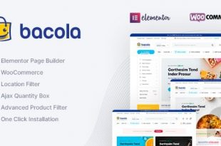 Bacola v1.1.1 NULLED - тема для продуктового магазина WordPress