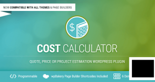 Cost Calculator 2.3.6 – калькулятор цен WordPress