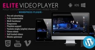 Elite Video Player WordPress plugin v6.7.0 - видеоплеер для WordPress