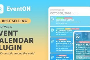 EventOn v4.0.1 NULLED (+addons) – календарь событий WordPress