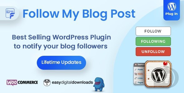 Follow My Blog Post v2.1.0 - подписка на блог WordPress