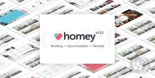 Homey v2.0 NULLED - шаблон на тему бронирования и аренды WordPress