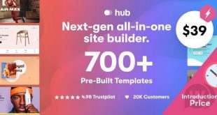 Hub v1.5.0.2 NULLED - адаптивная многоцелевая тема WordPress