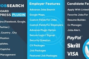 JobSearch v1.8.3 - плагин WordPress поиска работы