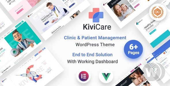 KiviCare v1.4.4 - WordPress тема для медицинских клиник и управления пациентами