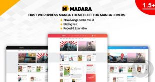 Madara v1.7.2.1 NULLED - тема WordPress для манги
