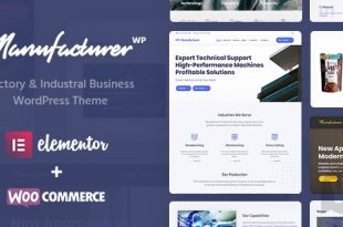 Manufacturer v1.3.5 NULLED - промышленная тема WordPress