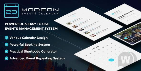 Modern Events Calendar Pro v6.2.7 + аддоны - календарь событий WordPress