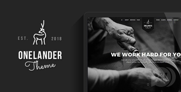 OneLander v2.4.13 | креативная тема WordPress для лендинга
