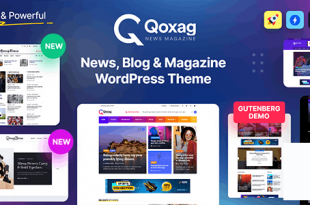 Qoxag v2.0.0 - тема для новостного сайта WordPress