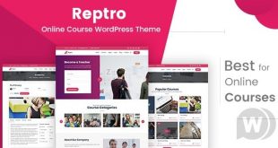 Reptro v2.1 - тема WordPress для онлайн-курсов