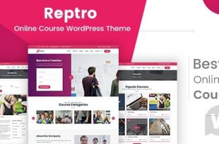 Reptro v2.1 - тема WordPress для онлайн-курсов