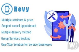 Revy v1.3 - система бронирования WordPress для предприятий по ремонту и обслуживанию