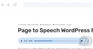 Speaker v3.3.2 NULLED - плагин перевода страницы в «речь» для WordPress