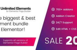 Unlimited Elements for Elementor Page Builder v1.4.97 NULLED