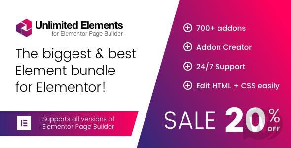 Unlimited Elements for Elementor Page Builder v1.4.97 NULLED