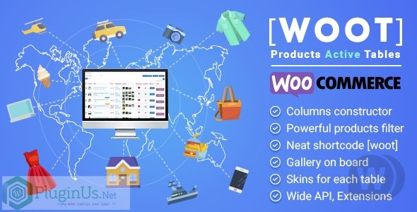 WOOT - WooCommerce Products Tables Professional v2.0.4 — Вывод товаров в виде таблицы