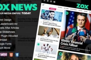 Zox News v3.12.0 - новостной шаблон WordPress